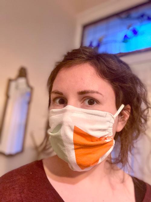Homemade cloth face mask